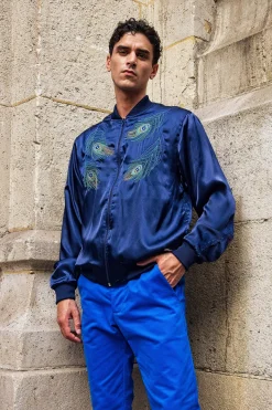 Blouson Paraguas Pavo Real Bleu Marine