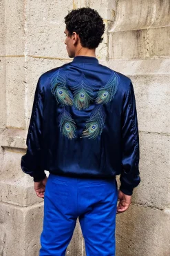 Blouson Paraguas Pavo Real Bleu Marine