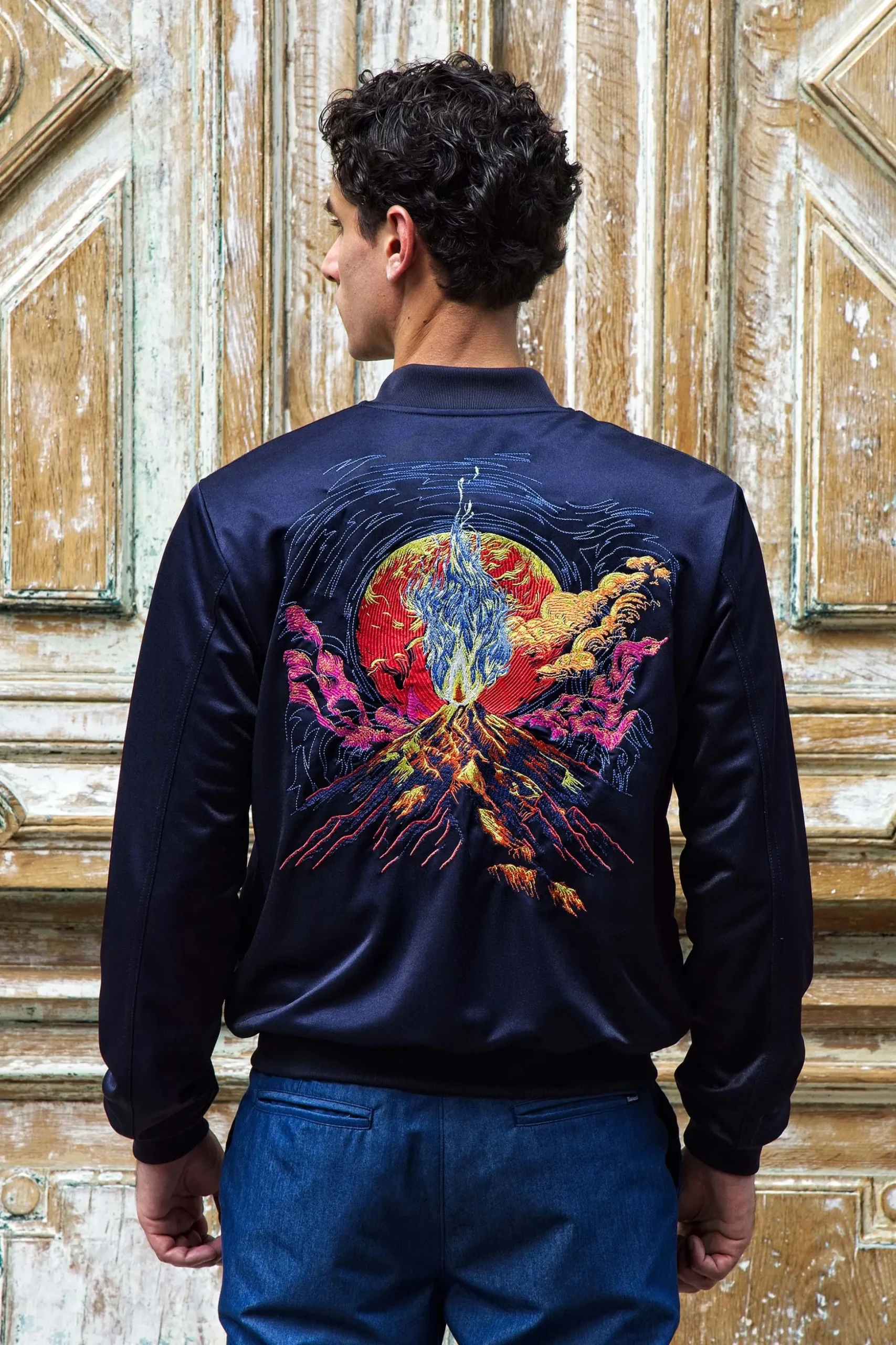 Blouson Paraguas Volcano Bleu Marine