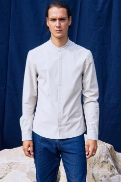 Chemise Academia Gris Clair