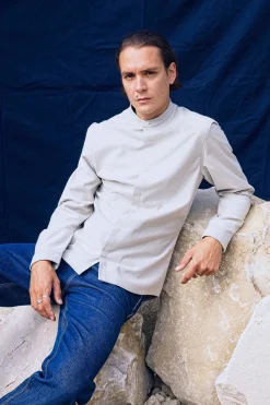 Chemise Academia Gris Clair