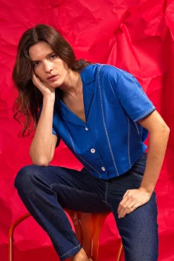 Chemise Allamanda Bleu Saphir