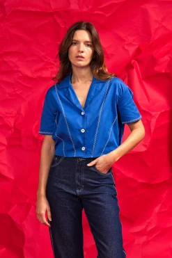 Chemise Allamanda Bleu Saphir