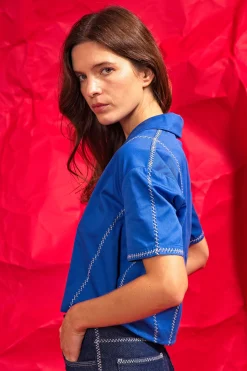 Chemise Allamanda Bleu Saphir