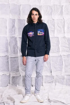 Chemise Domingo Bleu Marine