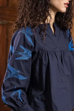 Chemise Doria Aves Bleu Marine