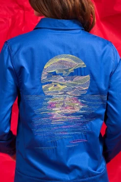 Chemise Emocion Mar y Sol Bleu saphir