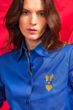Chemise Emocion Mar y Sol Bleu saphir