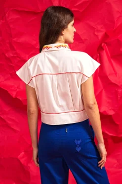 Chemise Florencia Llamas Ecru