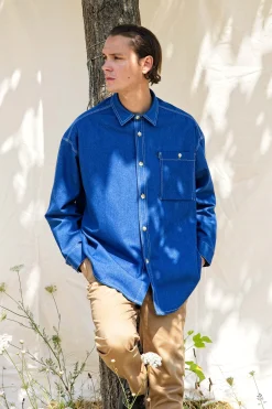 Chemise Oversize Pedro Bleu Denim