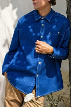 Chemise Oversize Pedro Bleu Denim