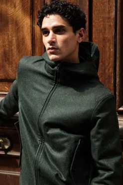 Manteau Possible Lana Kaki Foncé