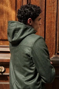 Manteau Possible Lana Kaki Foncé