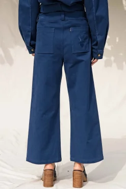 Pantalon Saba Bleu Méditerranée
