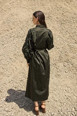 Robe Carina Vuelo Vert Foncé