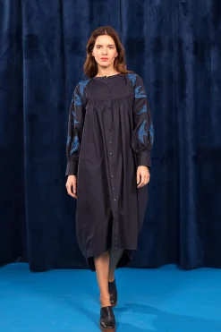 Robe Doria Aves Bleu Marine
