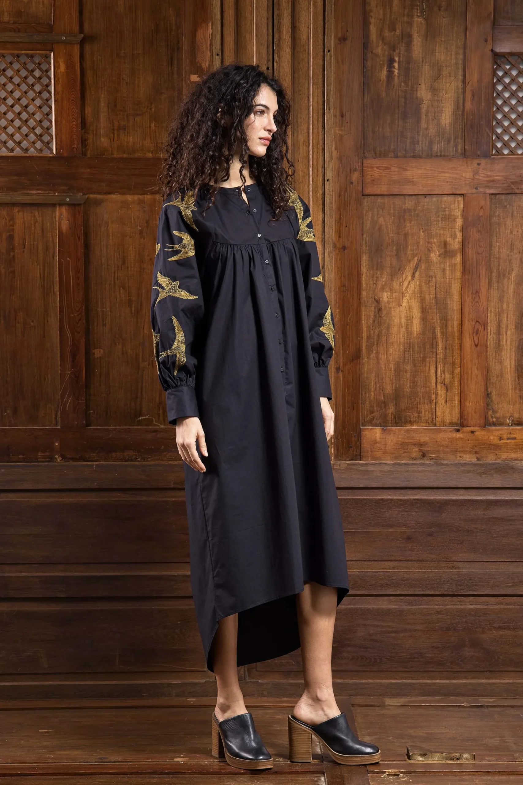 Robe Doria Aves Noir