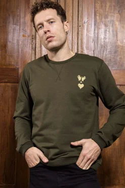 Sweatshirt Alan Kaki Foncé