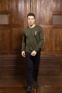 Sweatshirt Alan Kaki Foncé