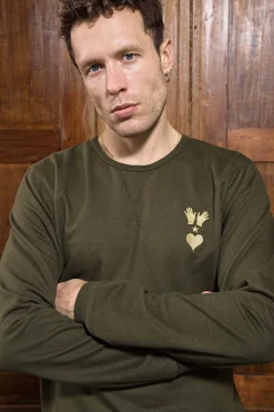 Sweatshirt Alan Kaki Foncé