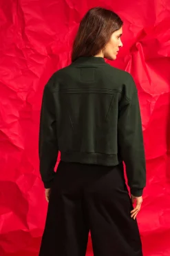 Sweatshirt Bona Vert Foncé