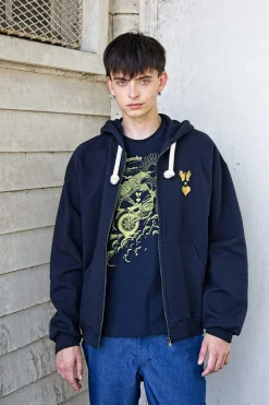 Sweatshirt Capuche Dorian Bleu Marine
