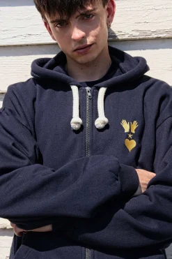 Sweatshirt Capuche Dorian Bleu Marine