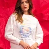 Sweatshirt Contracorriente Mar y Sol Ecru