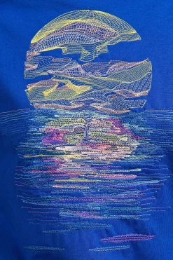 Sweatshirt Contracorriente Mar y Sol Bleu Saphir