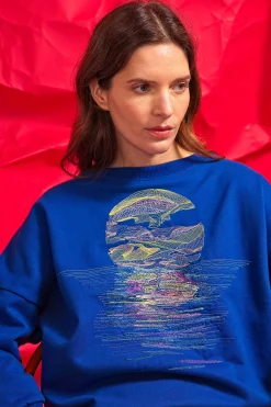 Sweatshirt Contracorriente Mar y Sol Bleu Saphir