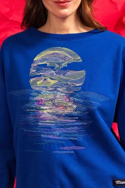 Sweatshirt Contracorriente Mar y Sol Bleu Saphir
