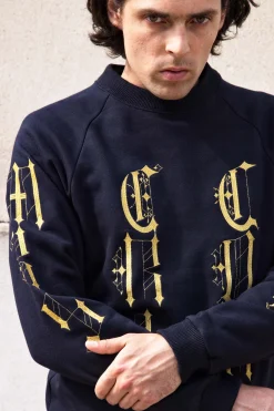 Sweatshirt Feliz Gotico Bleu Marine