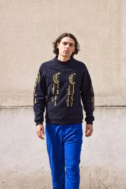 Sweatshirt Feliz Gotico Bleu Marine