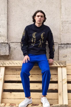 Sweatshirt Feliz Gotico Bleu Marine