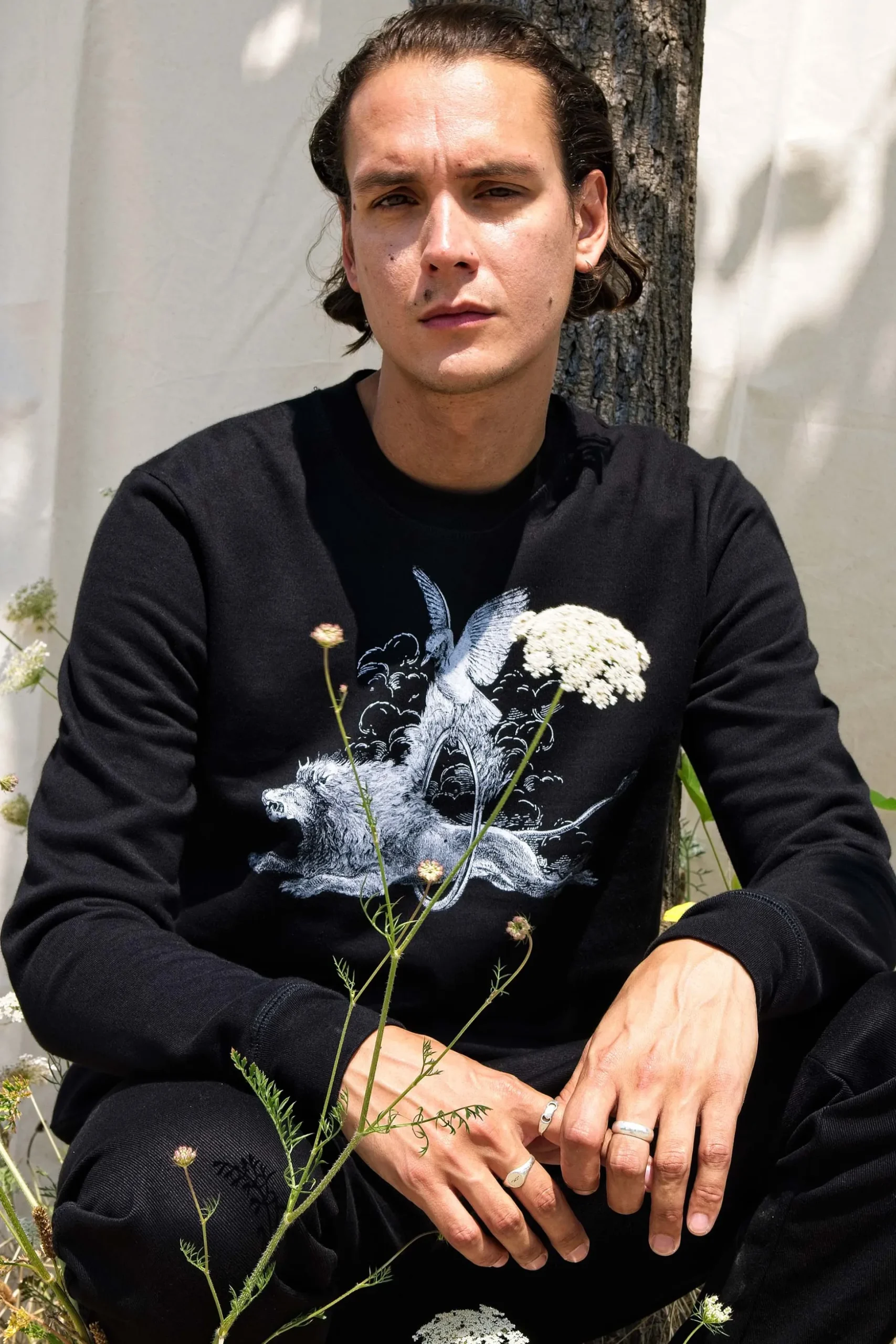 Sweatshirt Macarron Aro Noir