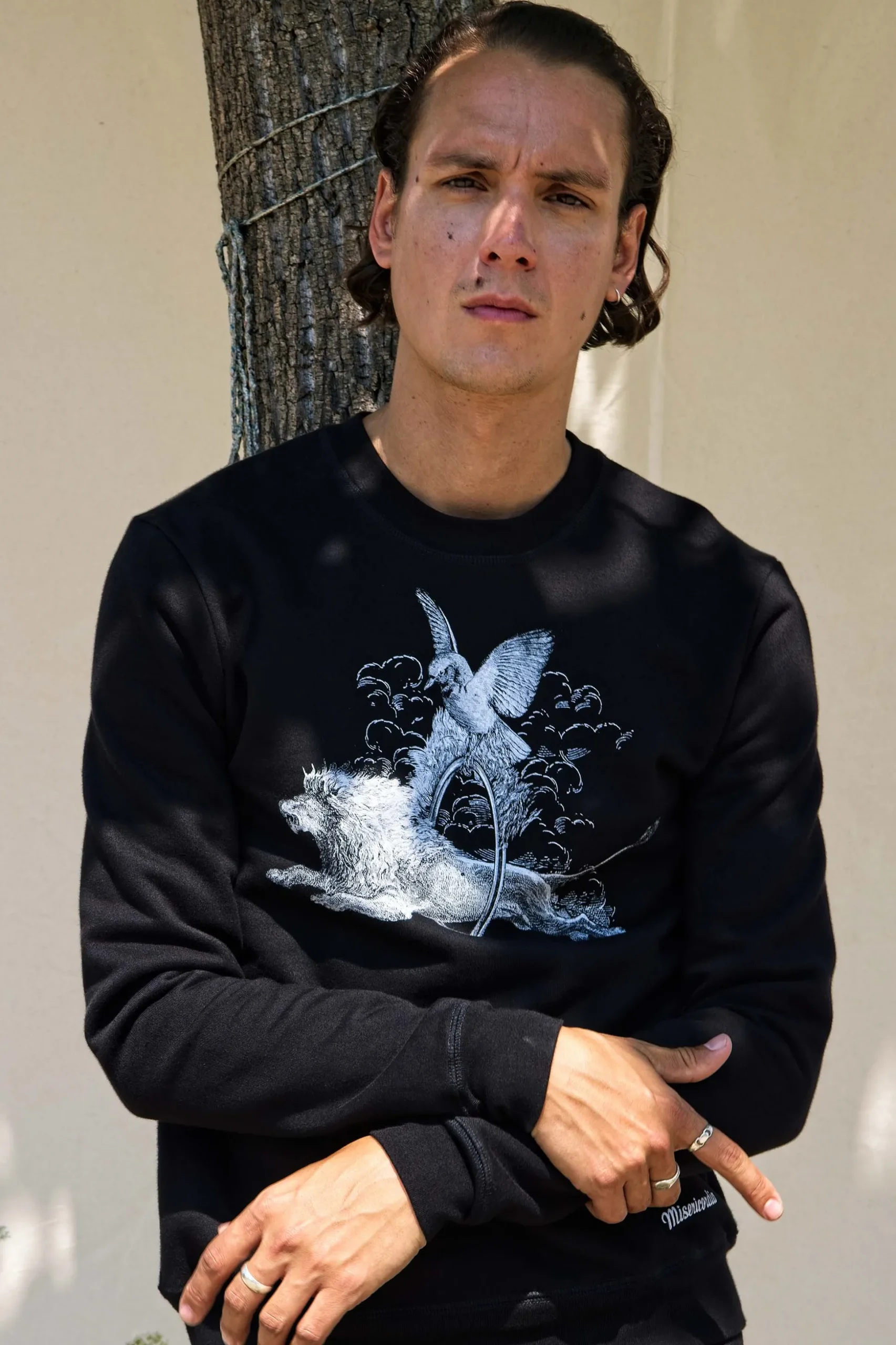 Sweatshirt Macarron Aro Noir