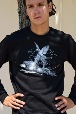 Sweatshirt Macarron Aro Noir