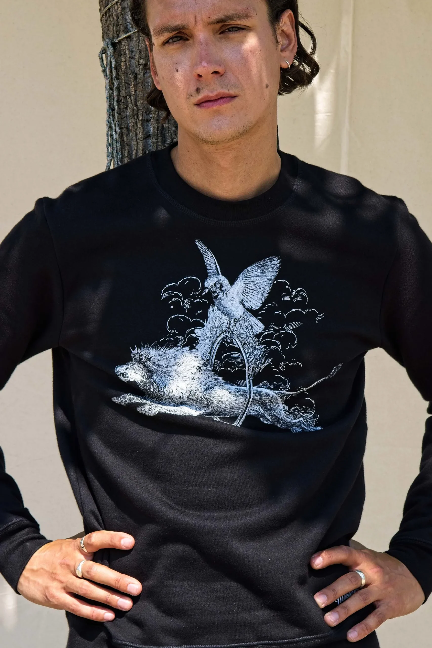 Sweatshirt Macarron Aro Noir