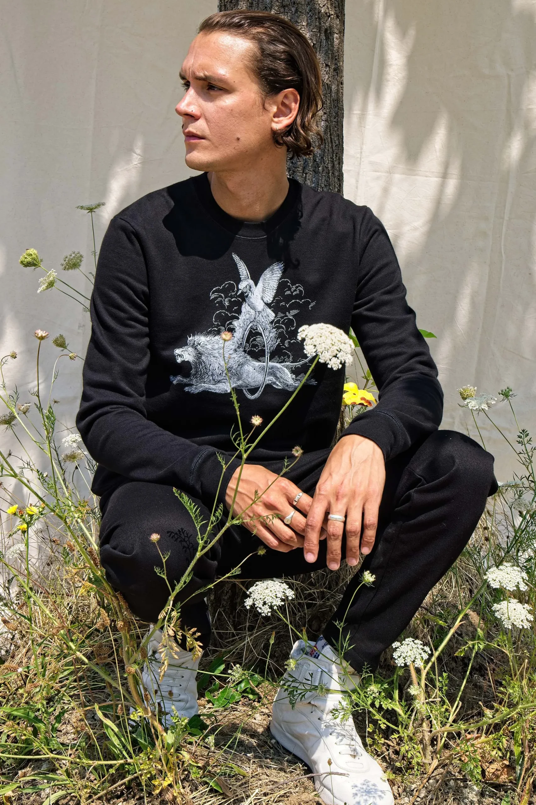 Sweatshirt Macarron Aro Noir