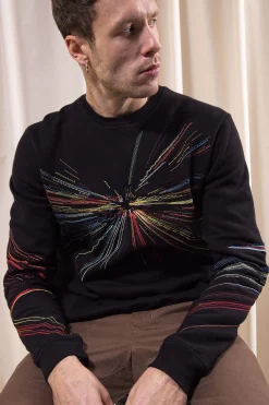 Sweatshirt Macarron Faros Noir