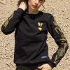 Sweatshirt Macarron Flores Noir