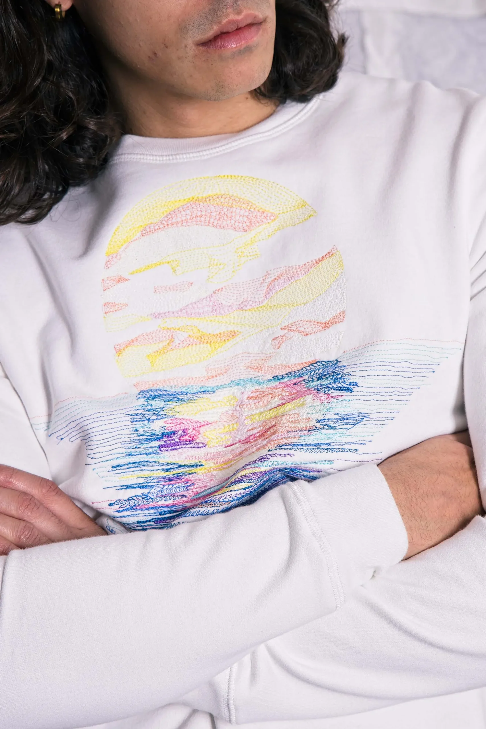Sweatshirt Macarron Mar y Sol Ecru