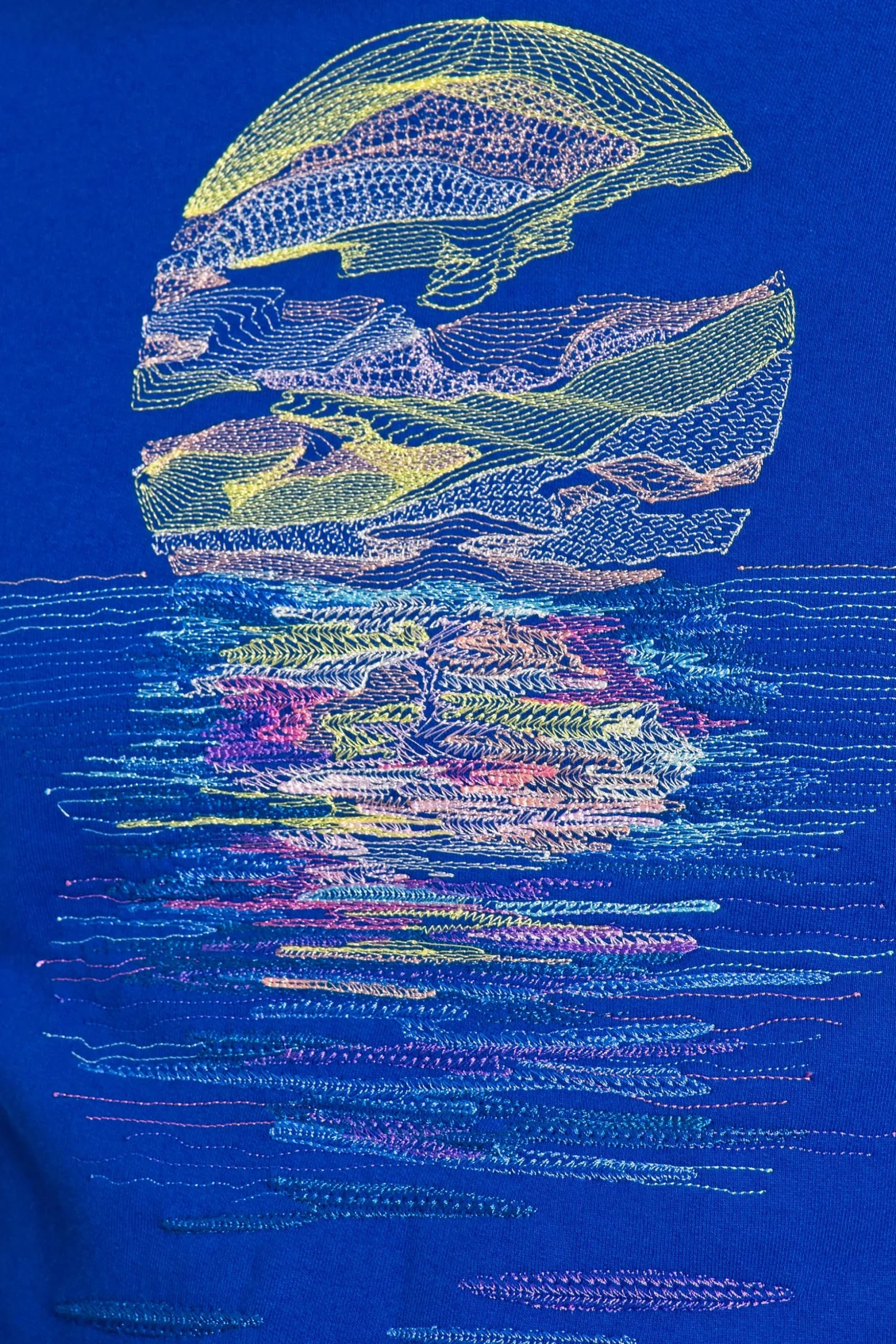 Sweatshirt Macarron Mar y Sol Bleu Saphir