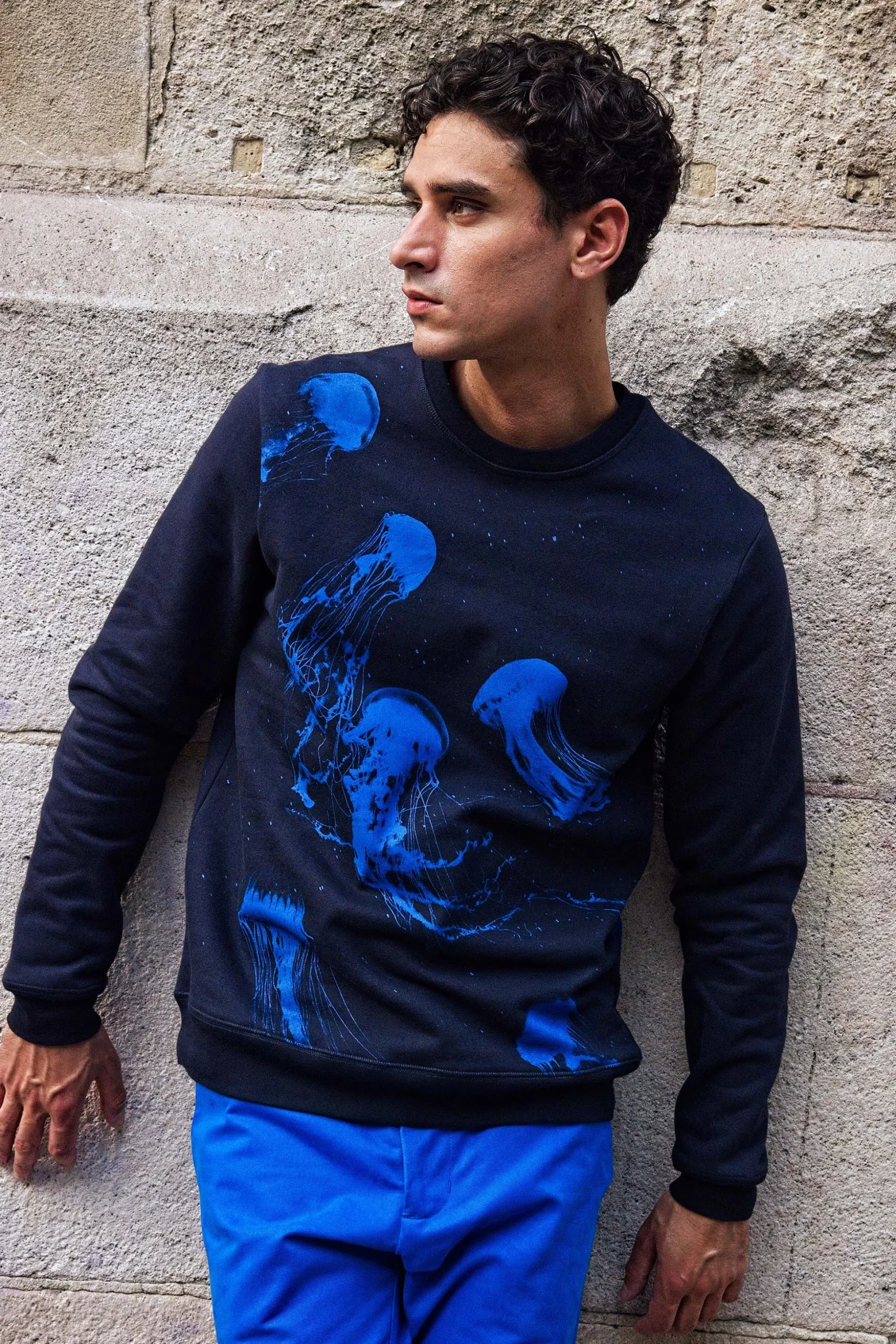 Sweatshirt Macarron Medusas Bleu Marine