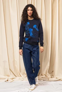 Sweatshirt Macarron Medusas Bleu Marine