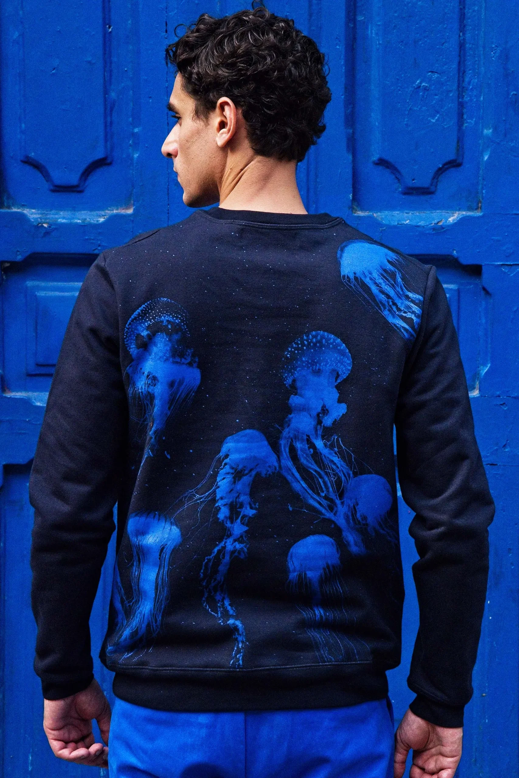 Sweatshirt Macarron Medusas Bleu Marine