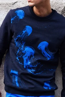 Sweatshirt Macarron Medusas Bleu Marine