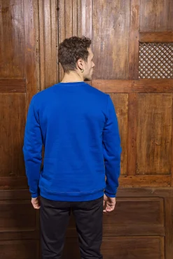 Sweatshirt Macarron Radiografia Bleu Saphir