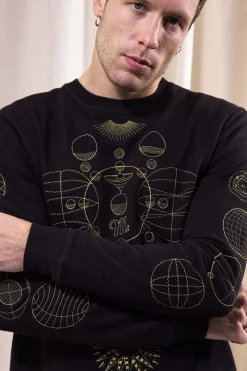 Sweatshirt Macarron Rotacion Noir