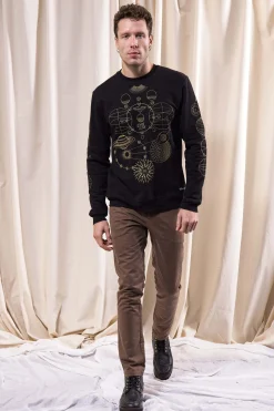 Sweatshirt Macarron Rotacion Noir
